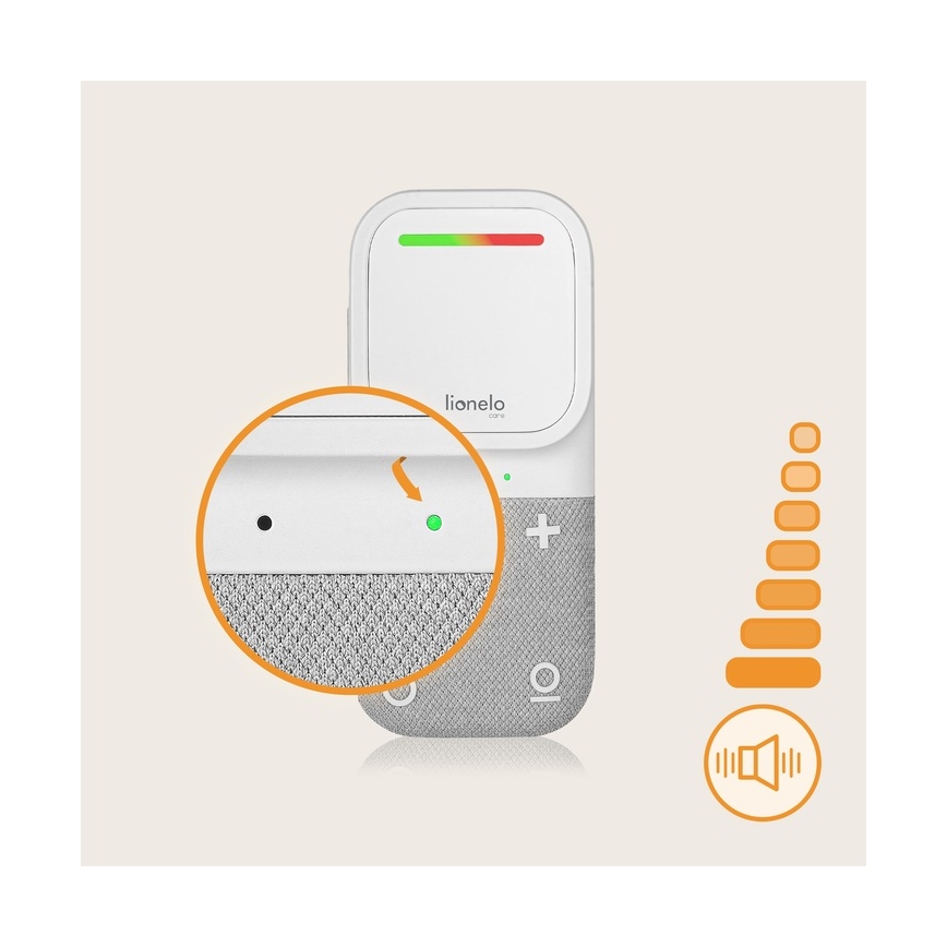 Lionelo - Wireless Rechargeable Baby Audio Monitor BABYLINE 2.2 5V