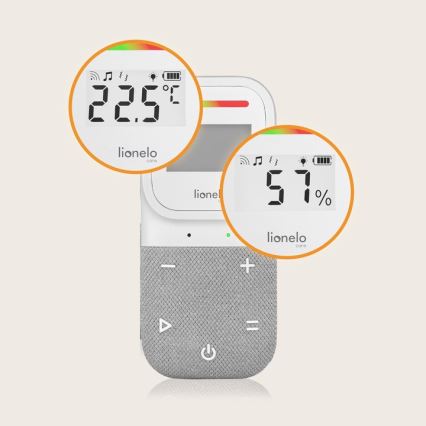 Lionelo - Wireless Rechargeable Baby Audio Monitor BABYLINE 2.3 5V