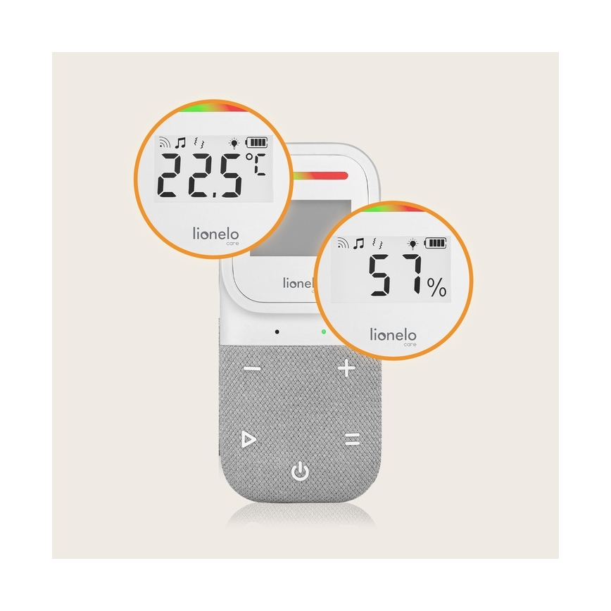 Lionelo - Wireless Rechargeable Baby Audio Monitor BABYLINE 2.3 5V
