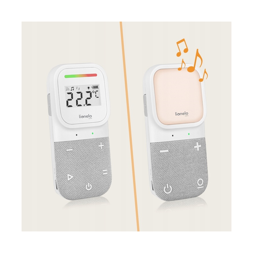 Lionelo - Wireless Rechargeable Baby Audio Monitor BABYLINE 2.3 5V