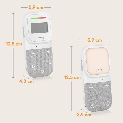 Lionelo - Wireless Rechargeable Baby Audio Monitor BABYLINE 2.3 5V