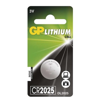 Lithium button battery CR2025 GP LITHIUM 3V/170 mAh