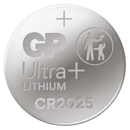 Lithium button battery CR2025 GP LITHIUM 3V/170 mAh