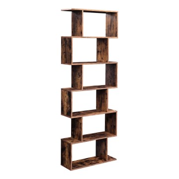 LIVARO Brown Bookcase