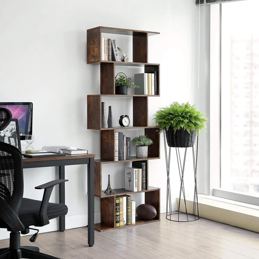 LIVARO Brown Bookcase