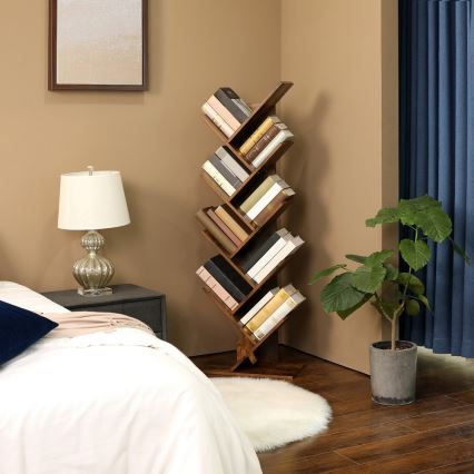 LIVARO Brown Bookcase