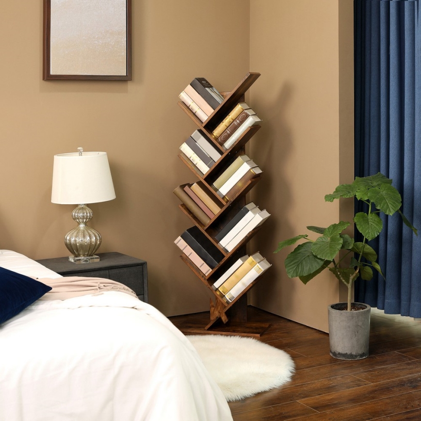 LIVARO Brown Bookcase