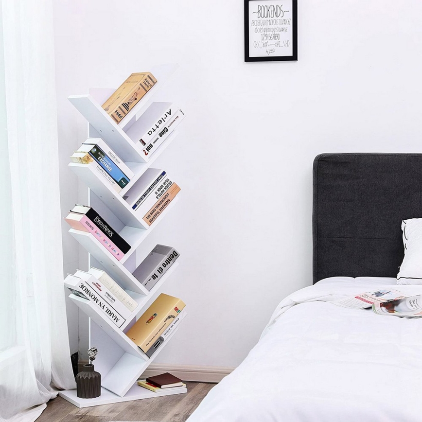 LIVARO White Bookcase