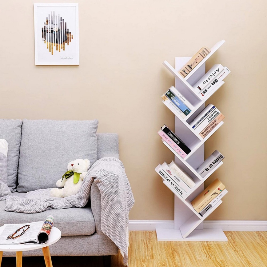 LIVARO White Bookcase