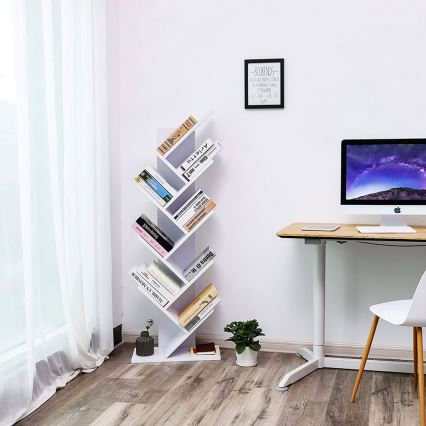 LIVARO White Bookcase