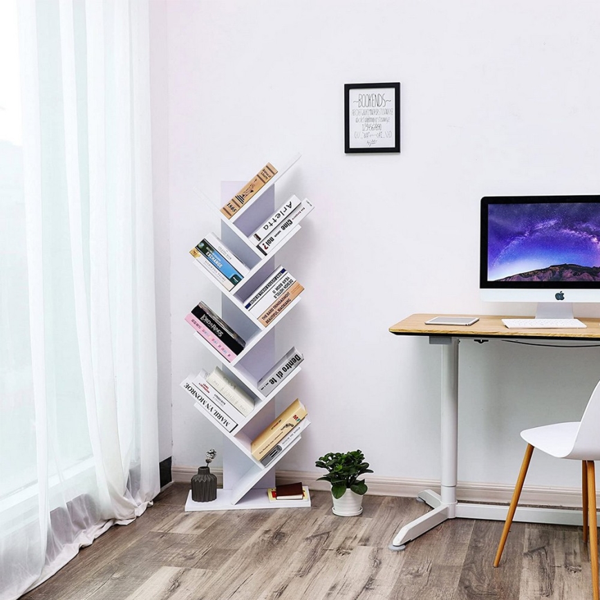 LIVARO White Bookcase