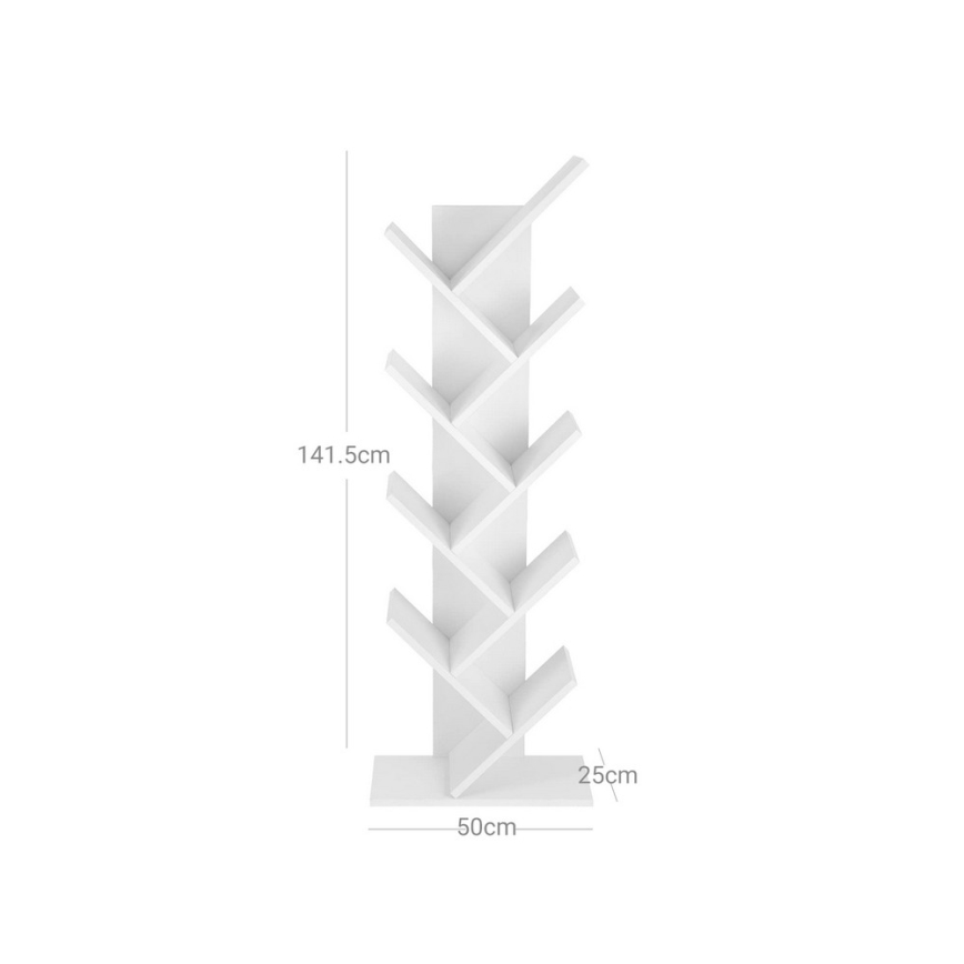 LIVARO White Bookcase