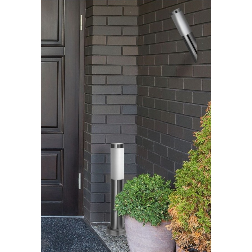 LIVIA Outdoor Lamp 1xE27/10W/230V 45 cm IP44 Silver