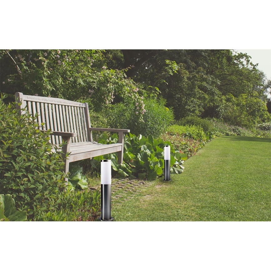 LIVIA Outdoor Lamp 1xE27/10W/230V 45 cm IP44 Silver