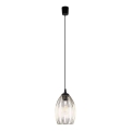 LIZA Cord‑Hung Pendant 1xE27/15W/230V Black/Gold