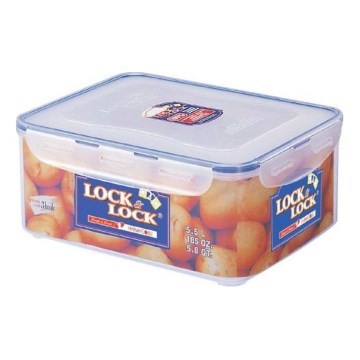 LOCK 5.5 L Food Storage Container, Blue/Clear