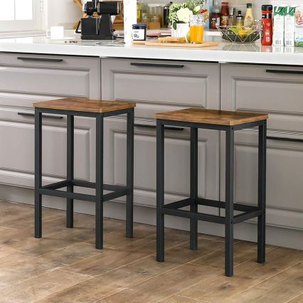 LOE Bar Stool, Brown/Black