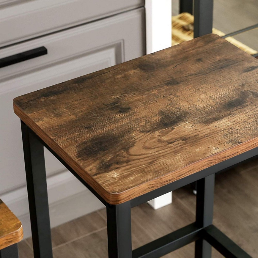 LOE Bar Stool, Brown/Black