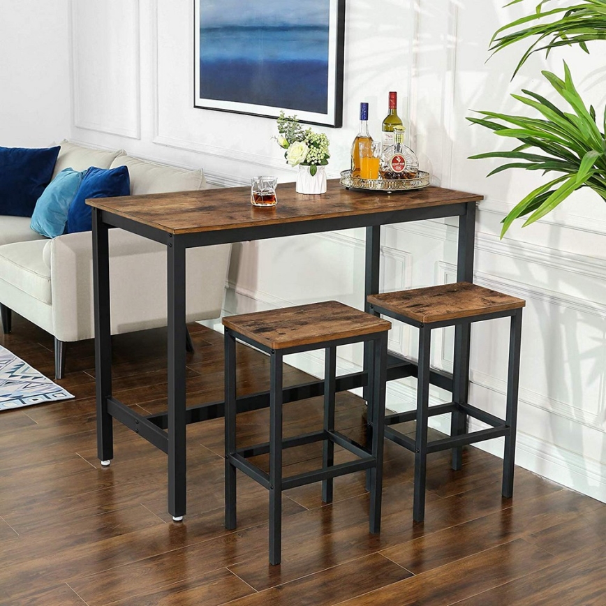 LOE Bar Stool, Brown/Black
