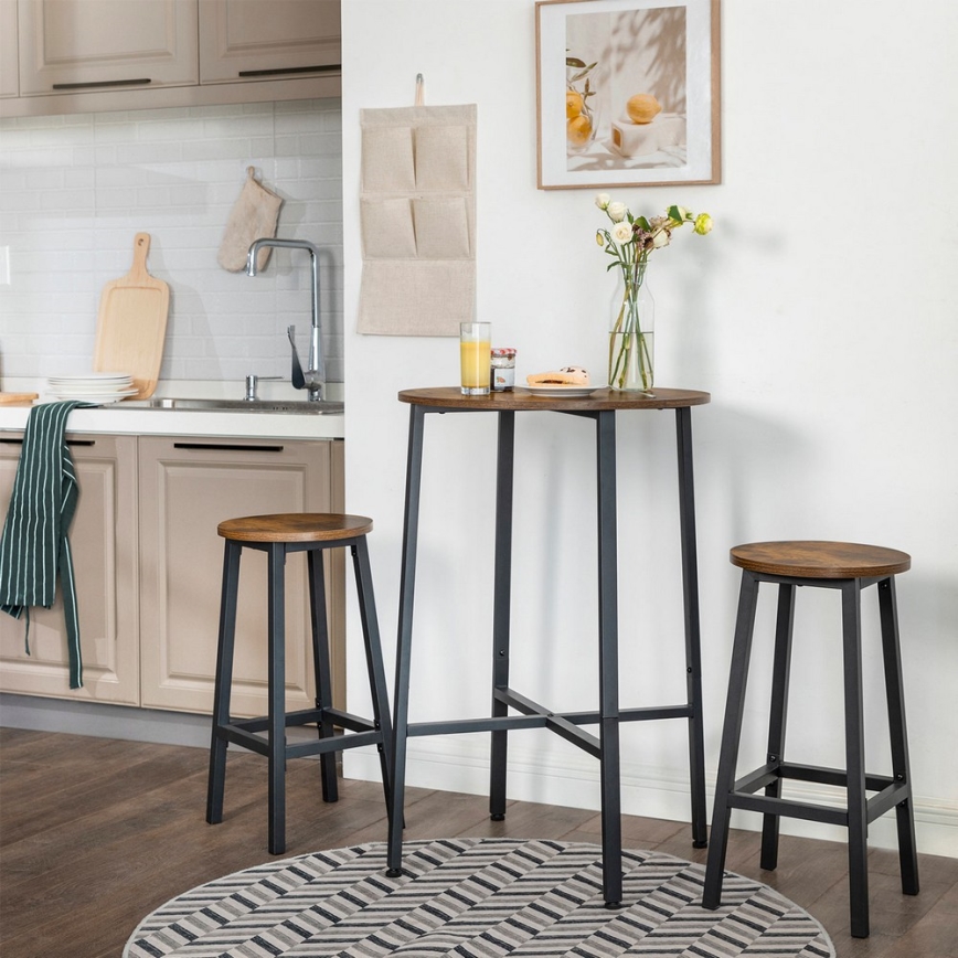 LOE Bar Stool Brown/Black
