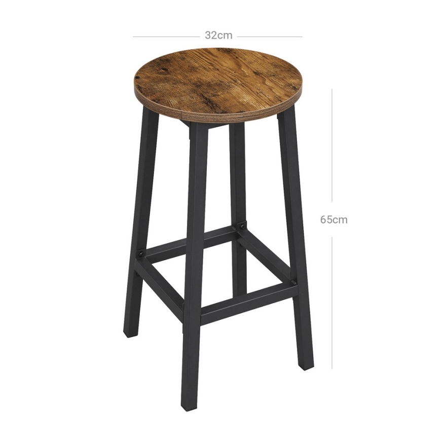 LOE Bar Stool Brown/Black