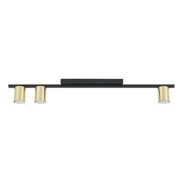 LOGAN 3xGU10/10W/230V Spotlight, Black/Gold