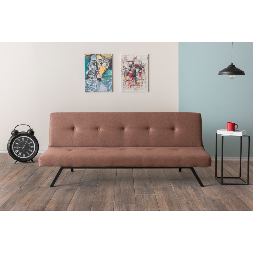 LOKO Two-Seater Sofa, Brown