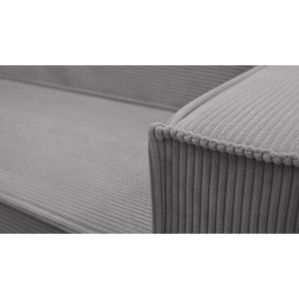 LONDON Universal Reversible U-Shaped Corner Sofa Bed, Grey