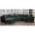 LONDON Universal U-Shaped Pull-Out Corner Sofa - Green