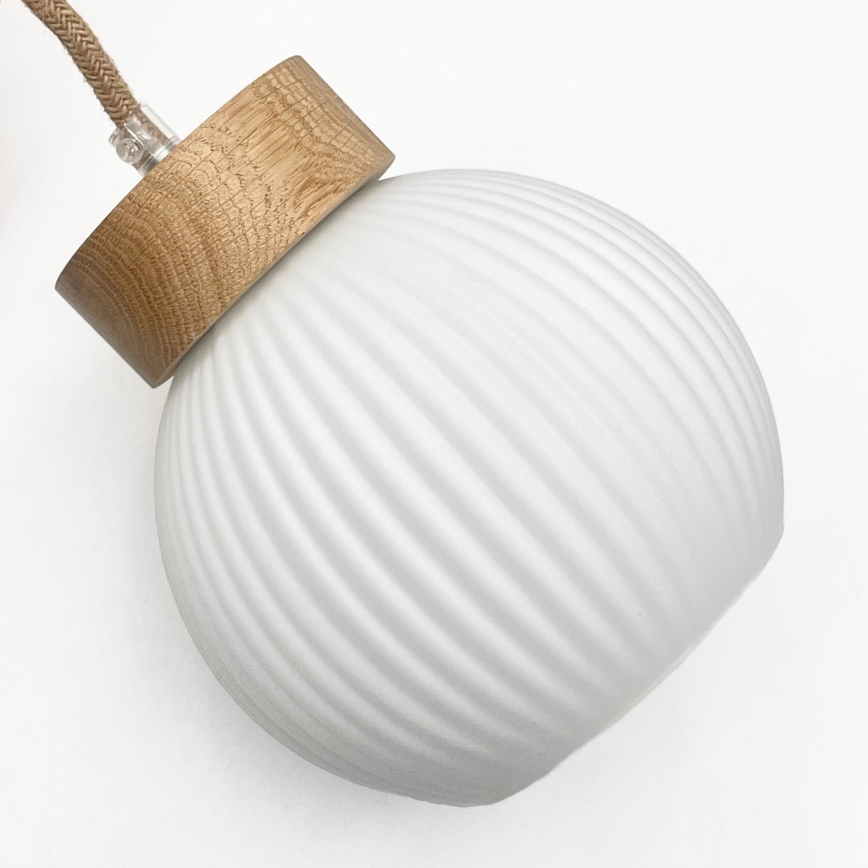 LOOMIS Cable Pendant 3x E27/15W/230V 130 cm Beige/Oak