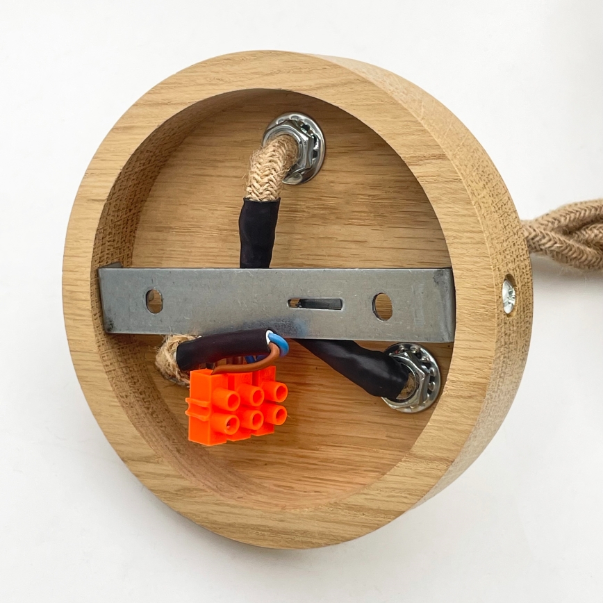 LOOMIS Cable Pendant 3x E27/15W/230V 130 cm Beige/Oak