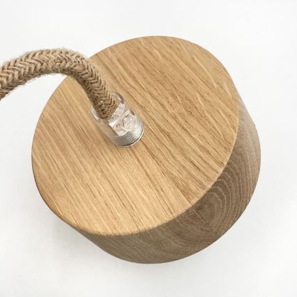 LOOMIS cable pendant light 5xE27/15W/230V 130 cm beige/oak