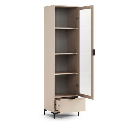 LORA Beige Display Cabinet