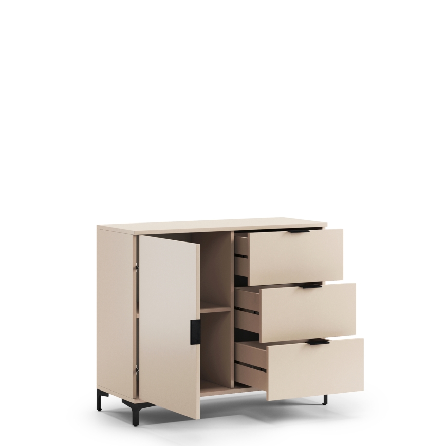 LORA Chest of Drawers, Beige