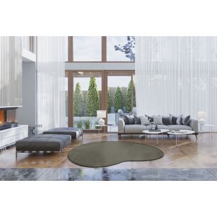 LOREN Non-Slip Area Rug 160x230 cm, Dark Green