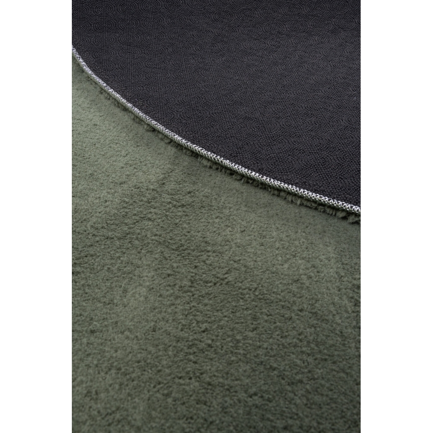 LOREN Non-Slip Area Rug 160x230 cm, Dark Green