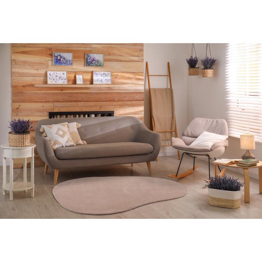 LOREN Non-Slip Rug 120 x 170 cm, Beige