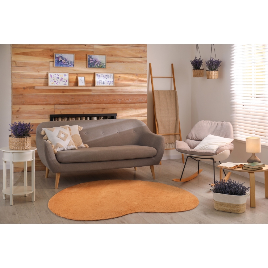 LOREN Non-Slip Rug 160 x 230 cm, Orange