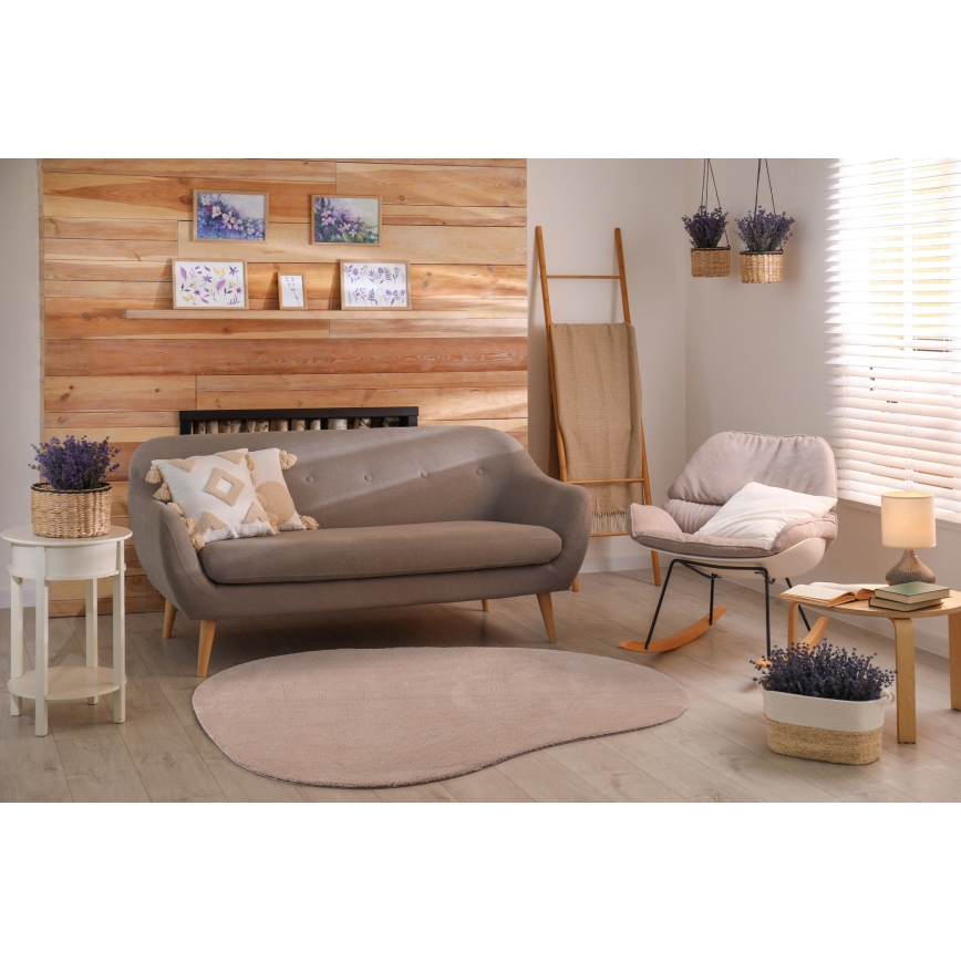 LOREN Non-Slip Rug 160x230 cm, Beige