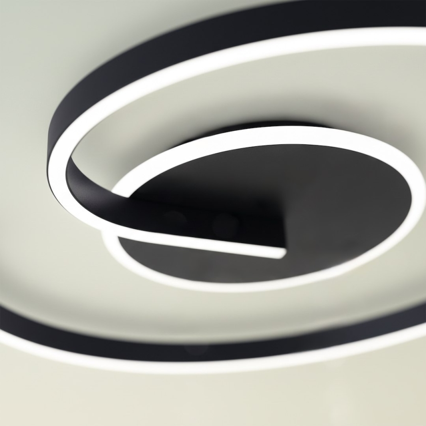 LORENZO LED Ceiling Light 22W/230V, Ø 50 cm, Black