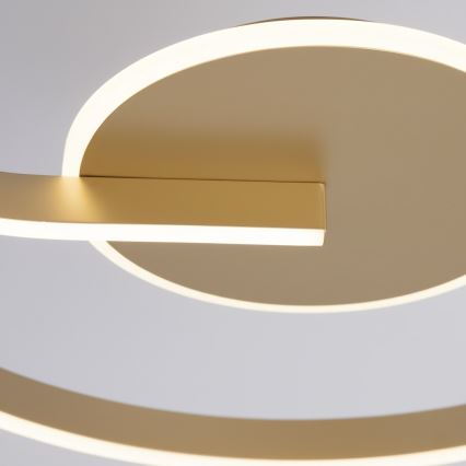 LORENZO LED Ceiling Light, 22W/230V, Ø 50 cm, Gold