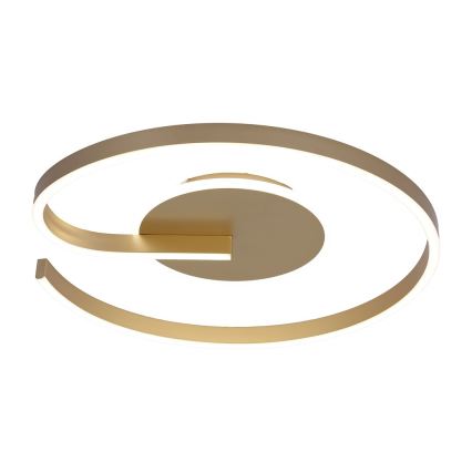 LORENZO LED Ceiling Light, 22W/230V, Ø 50 cm, Gold