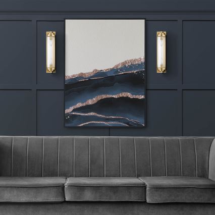 LORENZO Wall Light, 2x E14/40W/230V, Gold Finish