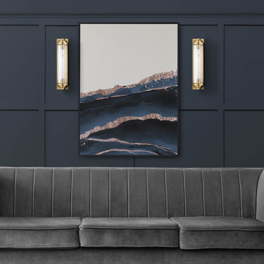 LORENZO Wall Light, 2x E14/40W/230V, Gold Finish