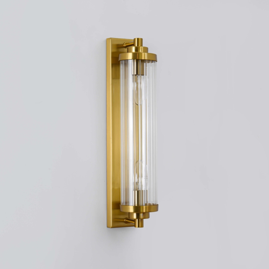 LORENZO Wall Light, 2x E14/40W/230V, Gold Finish