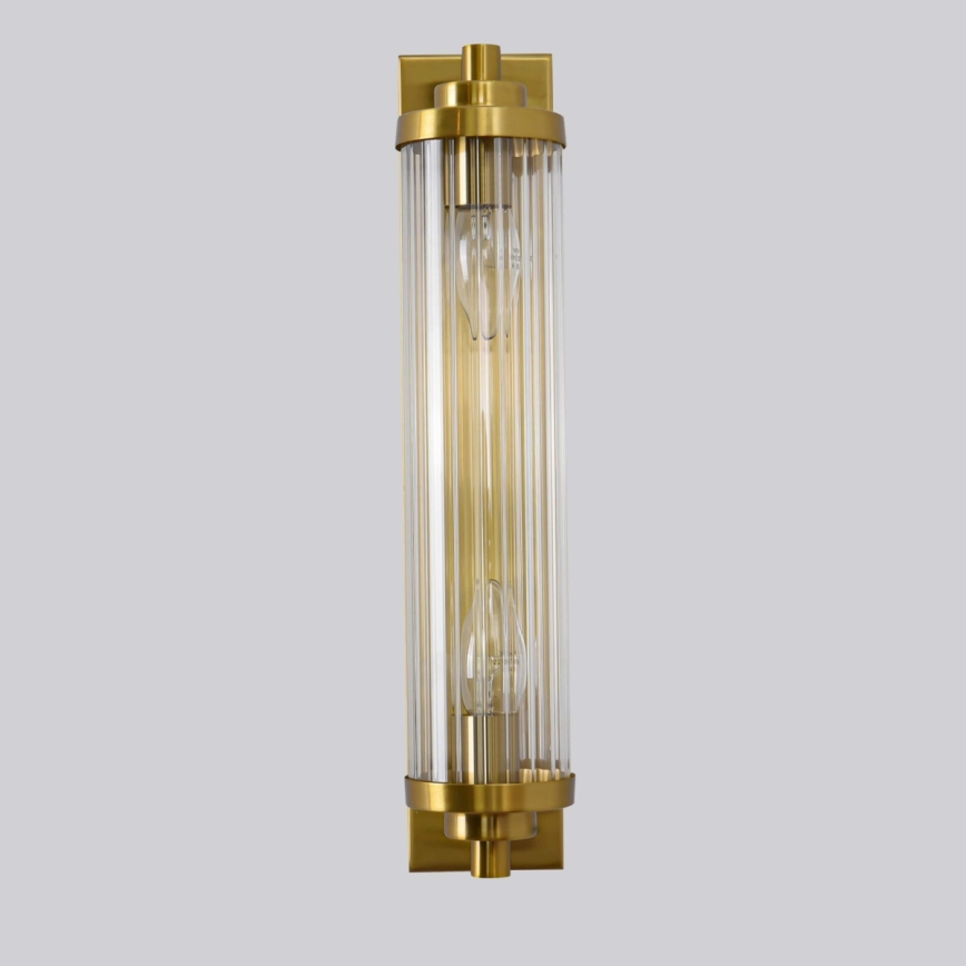 LORENZO Wall Light, 2x E14/40W/230V, Gold Finish