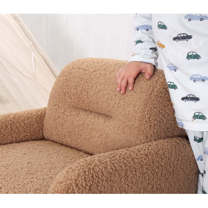 LORY Kids' Armchair — Brown