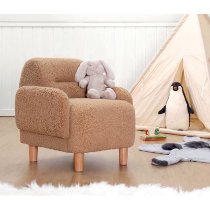 LORY Kids' Armchair — Brown