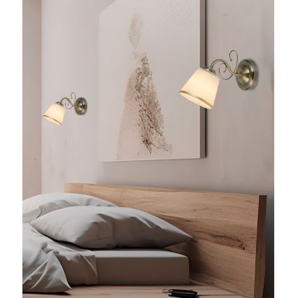 LOSANNA Wall Lamp 1xE14/40W/230V Brass