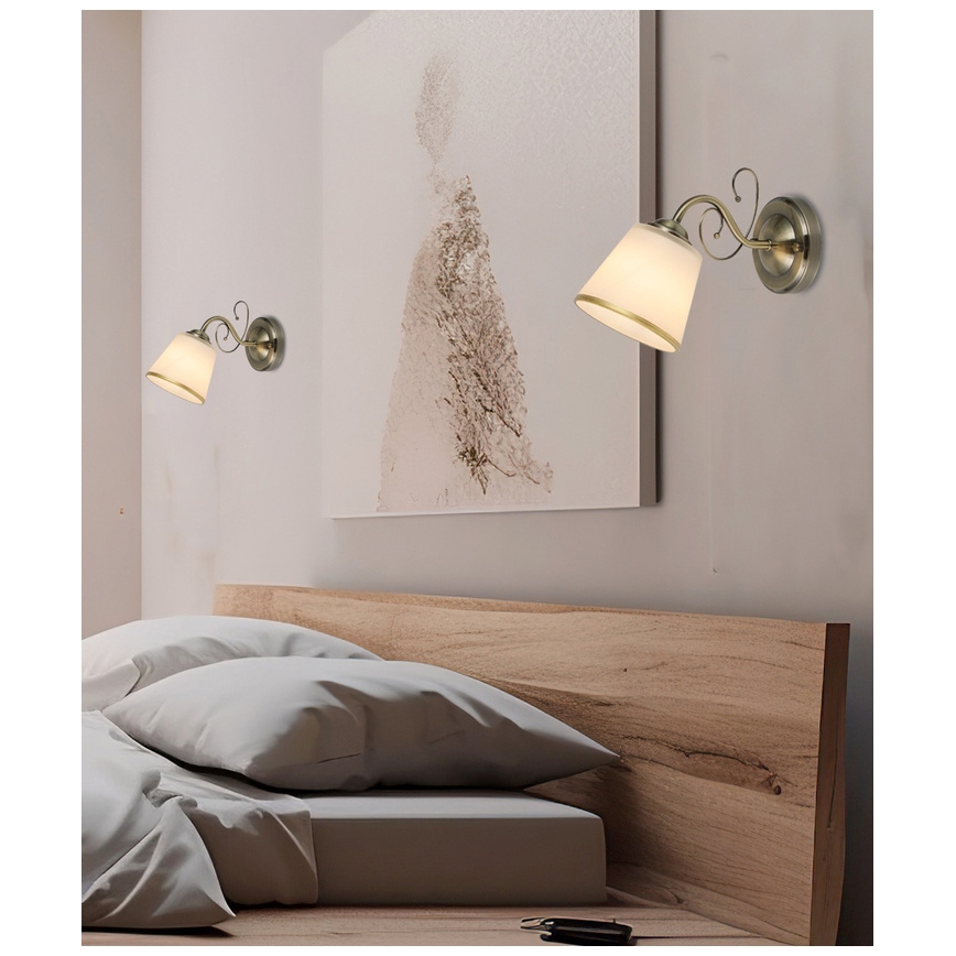 LOSANNA Wall Lamp 1xE14/40W/230V Brass